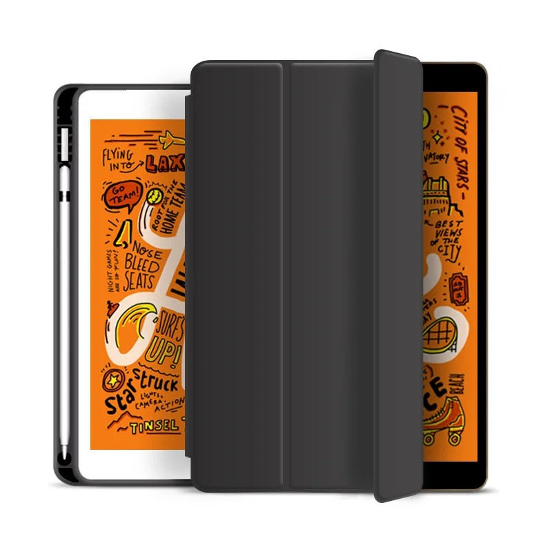 SKINN FRISK SOMMER TEMA MØNSTER EPLE IPAD-ETEKSKE MED BLYANTHOLDER