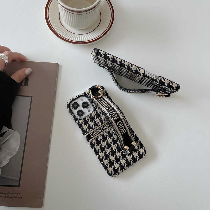 Houndstooth Wristband iPhone Case