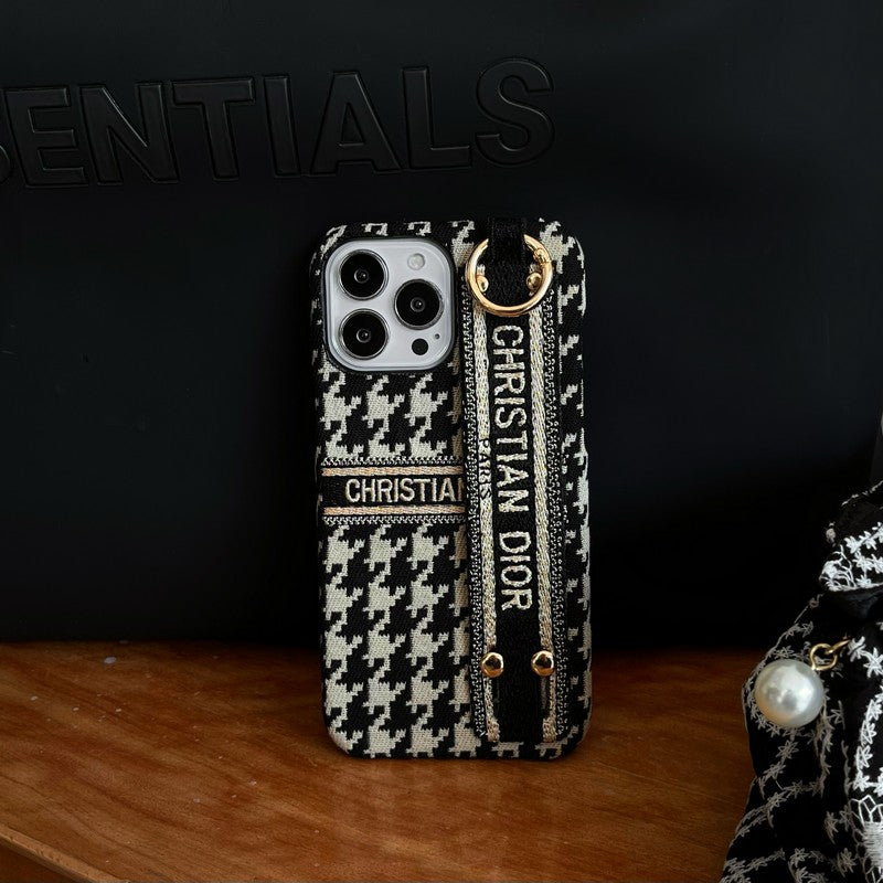 Houndstooth Wristband iPhone Case