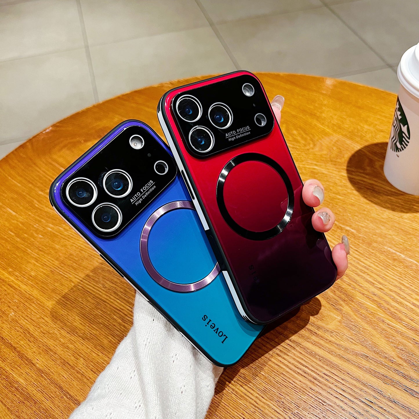 MagSafe Magnetic Gradient Phone Case with Lens Protection