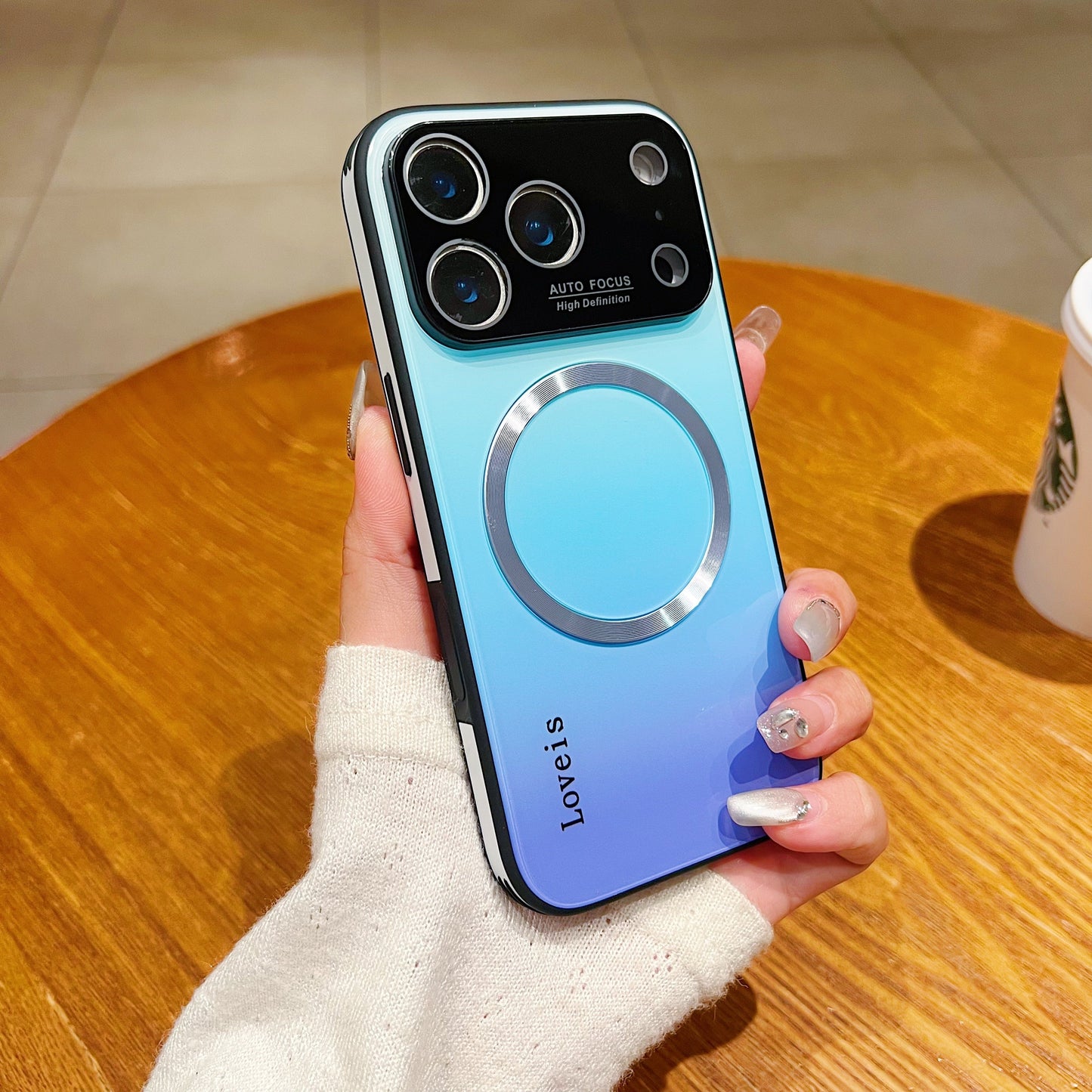 MagSafe Magnetic Gradient Phone Case with Lens Protection