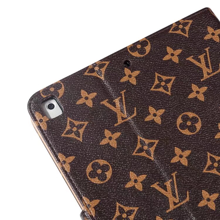 Luksus lærred monogram læder frisk sommer tema mønster Apple iPad cover