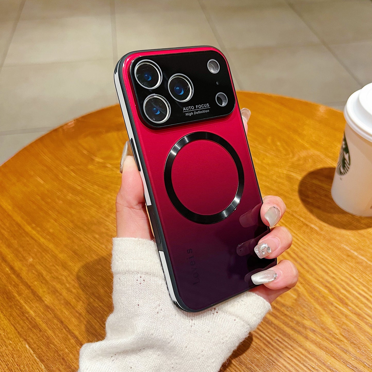 MagSafe Magnetic Gradient Phone Case with Lens Protection