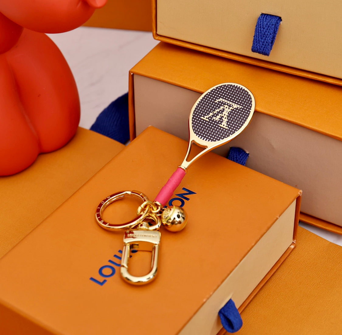 tennis racket keychain